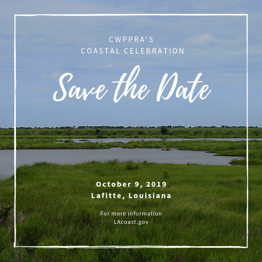 Save the date invitation for CWPPRA Dedication